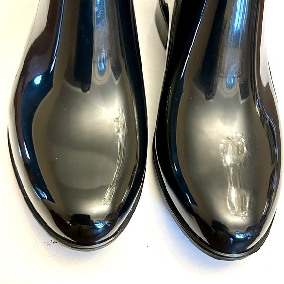 Sam Edelman Black Tinsley 
Short Gloss Ankle Rain
Winter Boots Women Size 8M - Picture 9 of 10
